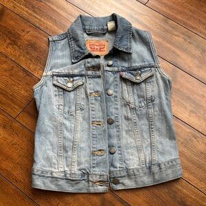 Levi's Blue Denim Vest